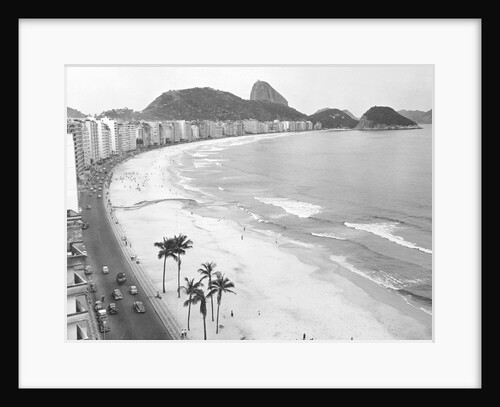 Copacabana Beach with Sugarloaf Mountain by Anonymous