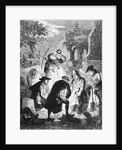 Men Stealing Grave by Anonymous