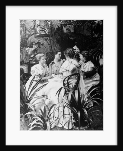 Victorian Ladies at Tea Luncheon by Anonymous