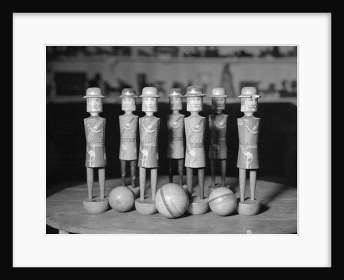 Antique Wooden Balls and Toy Soldiers by Anonymous