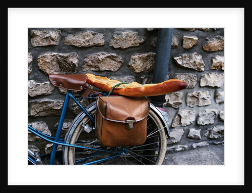French Bread Strapped to a Bicycle by Anonymous