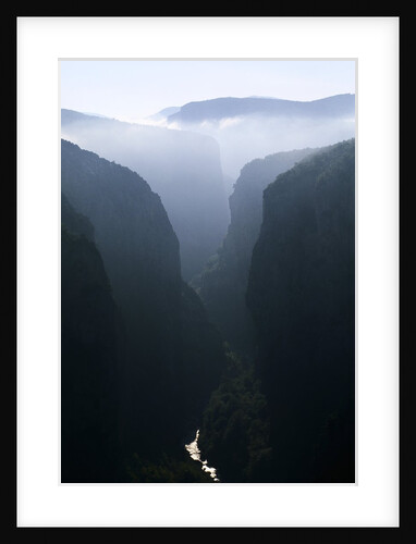 Verdon Canyon Through the Mist by Anonymous