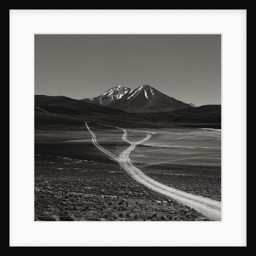 Dirt Road Leading to Mountains by Anonymous