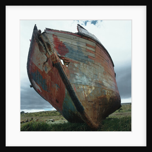 Abandoned Boat Hull by Anonymous
