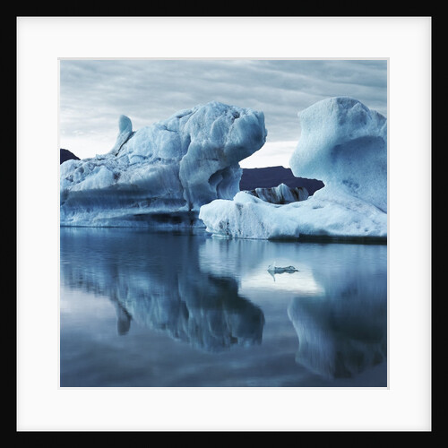 Icebergs Reflected in Water by Anonymous