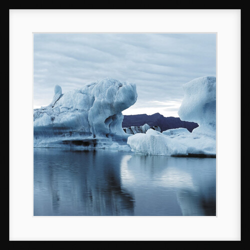 Icebergs Reflected in Water by Anonymous