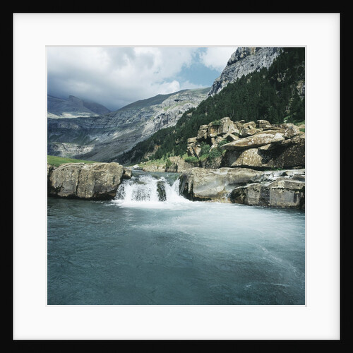 Waterfall in a Valley by Anonymous