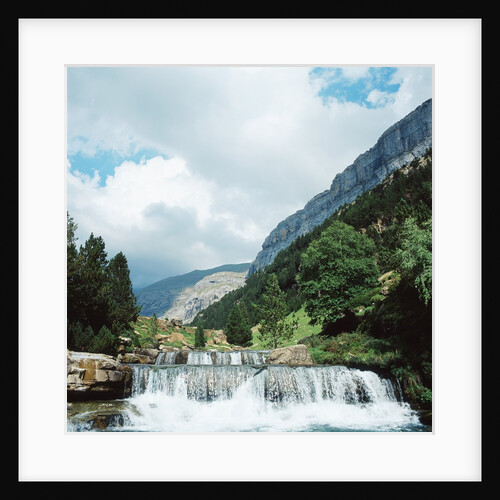 Waterfall in a Valley by Anonymous