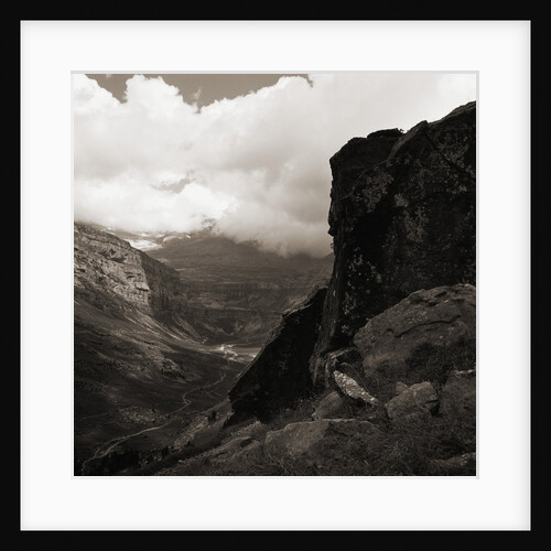 Cloudy Sky Over a Canyon by Anonymous