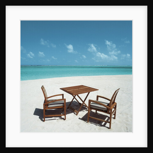 Chairs and Table at a Beach by Anonymous