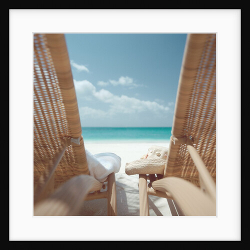 Beach Chairs on a Beach by Anonymous