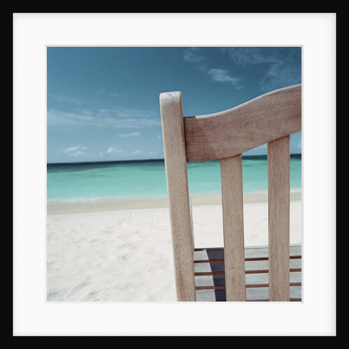 Back of Bench at the Beach by Anonymous
