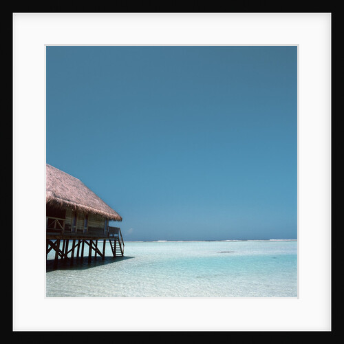 Beach Hut Over Shallow Water by Anonymous