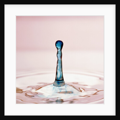 Droplet of Blue Water by Anonymous