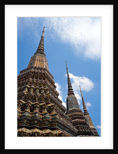 Temple Spires Bangkok Thailand by Anonymous