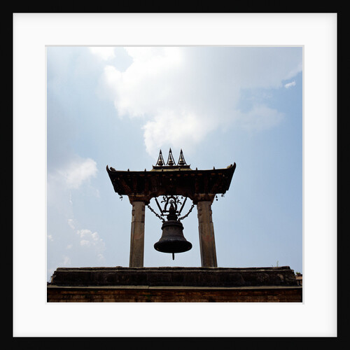 A bell tower and bell by Anonymous