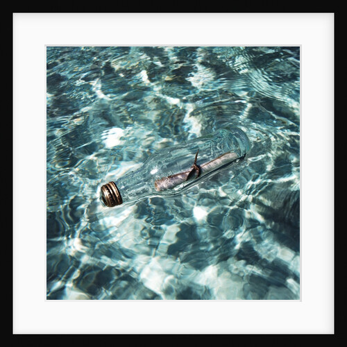 A message in a bottle adrift at sea by Anonymous
