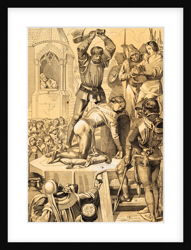 Illustration of the Execution of Conradin of Swabia and Frederick of Baden by Anonymous