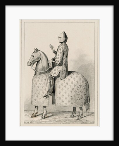French Knight on Horse by Anonymous
