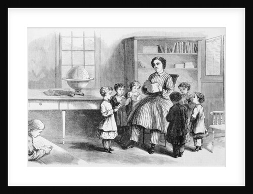 Progressive Teacher Reading to Children by Anonymous