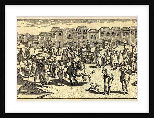 Citizens Shopping at Marketplace by Anonymous