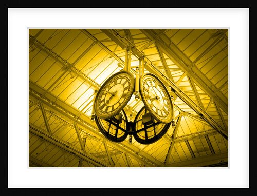 Clocks Hanging from Ceiling by Anonymous