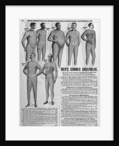 Men's Summer Underwear in Sears Catalog by Anonymous