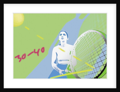 Tennis match by Anonymous