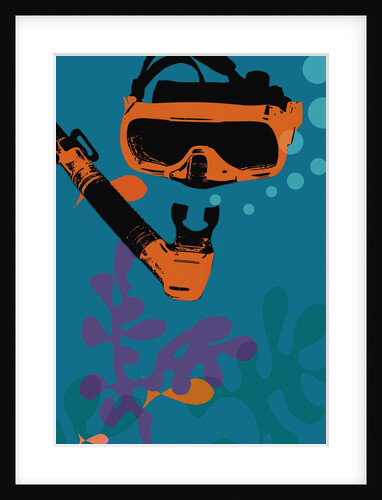 Snorkeling illustration by Anonymous