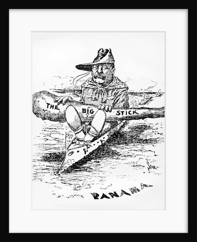 Cartoon of Theodore Roosevelt with "The Big Stick" by Anonymous