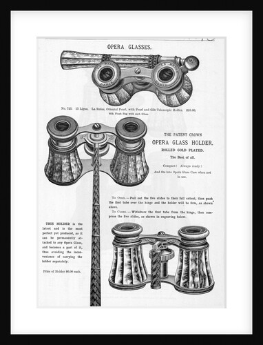 Advertisement For Opera Glasses by Anonymous