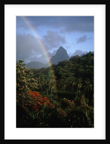 Rainbow near Petit Piton by Anonymous