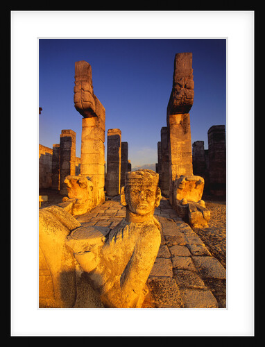 Chac-Mool Statue at the Temple of Warriors Ruins by Anonymous