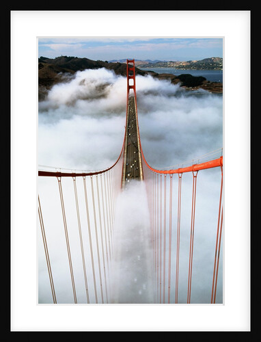 Golden Gate Bridge Wrapped in Fog by Anonymous