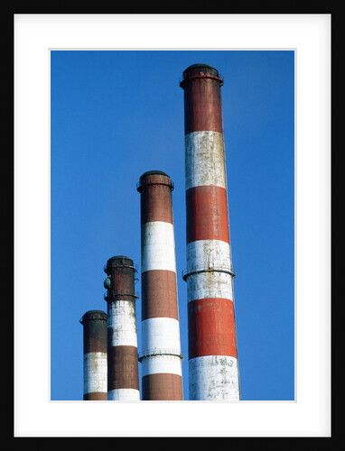 Smokestacks at a Power Plant by Anonymous