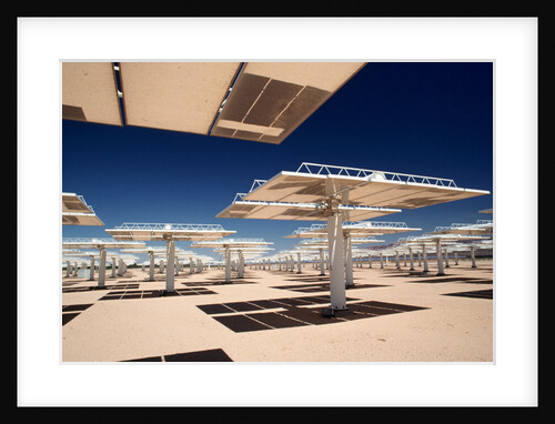 Solar Power Reflectors at Solar Power Plant by Anonymous