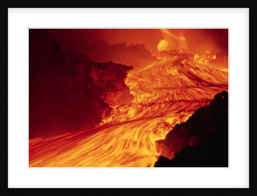 Lava Flowing from Mount Etna by Anonymous
