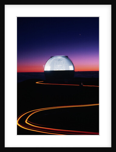 Keck Telescope at Sunset by Anonymous