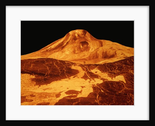 Volcano Erupting on the Surface of Venus by Anonymous