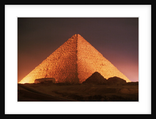 Pyramid of Cheops at Night by Anonymous