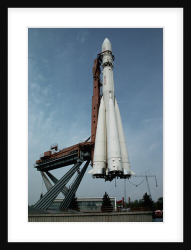 Rocket at the Cosmos Pavilion in Moscow by Anonymous