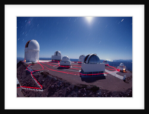 Cerro Tololo Observatory by Moonlight by Anonymous
