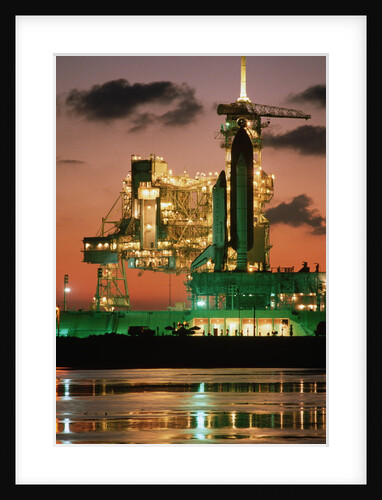 Space Shuttle Discovery on Launching Pad by Anonymous