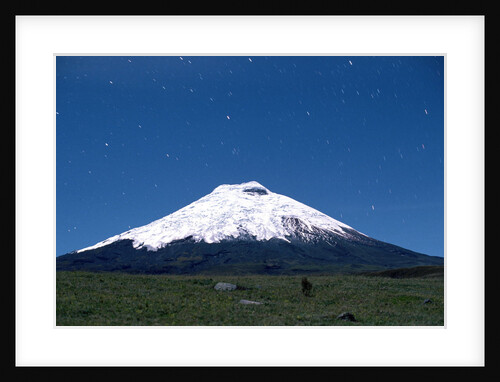 Stars Over Cotopaxi Volcano by Anonymous