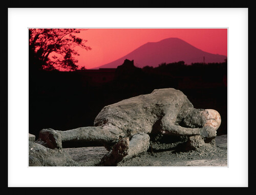 Cast of Pompeiian Victim of Mount Vesuvius by Anonymous