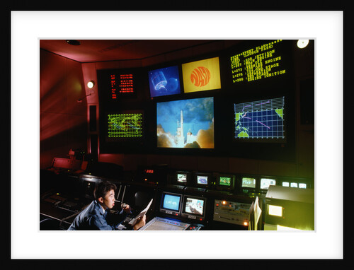 Japanese Mission Control Room by Anonymous