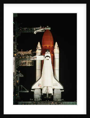Space Shuttle Discovery on the Launch Pad by Anonymous