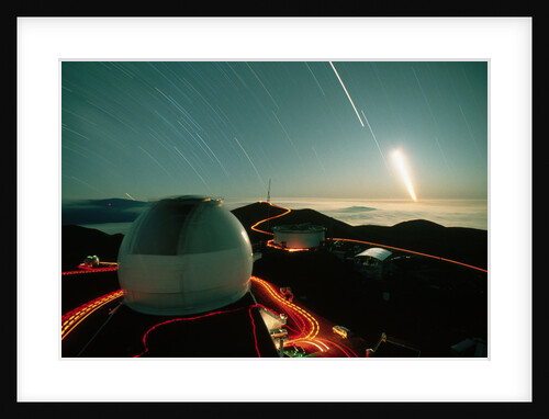 Star Trails over Mauna Kea by Anonymous