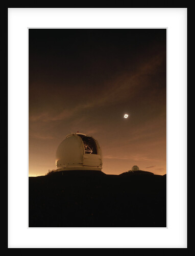 Eclipse Over Keck Observatory by Anonymous