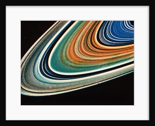 SATURN'S RINGS, CLOSE-UP. by Anonymous
